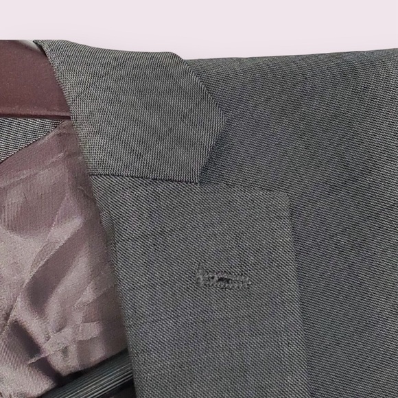 Hart Schaffner Marx Blazer Men’s 34R VGUC Grey 2 Button Double Vented - Picture 12 of 14